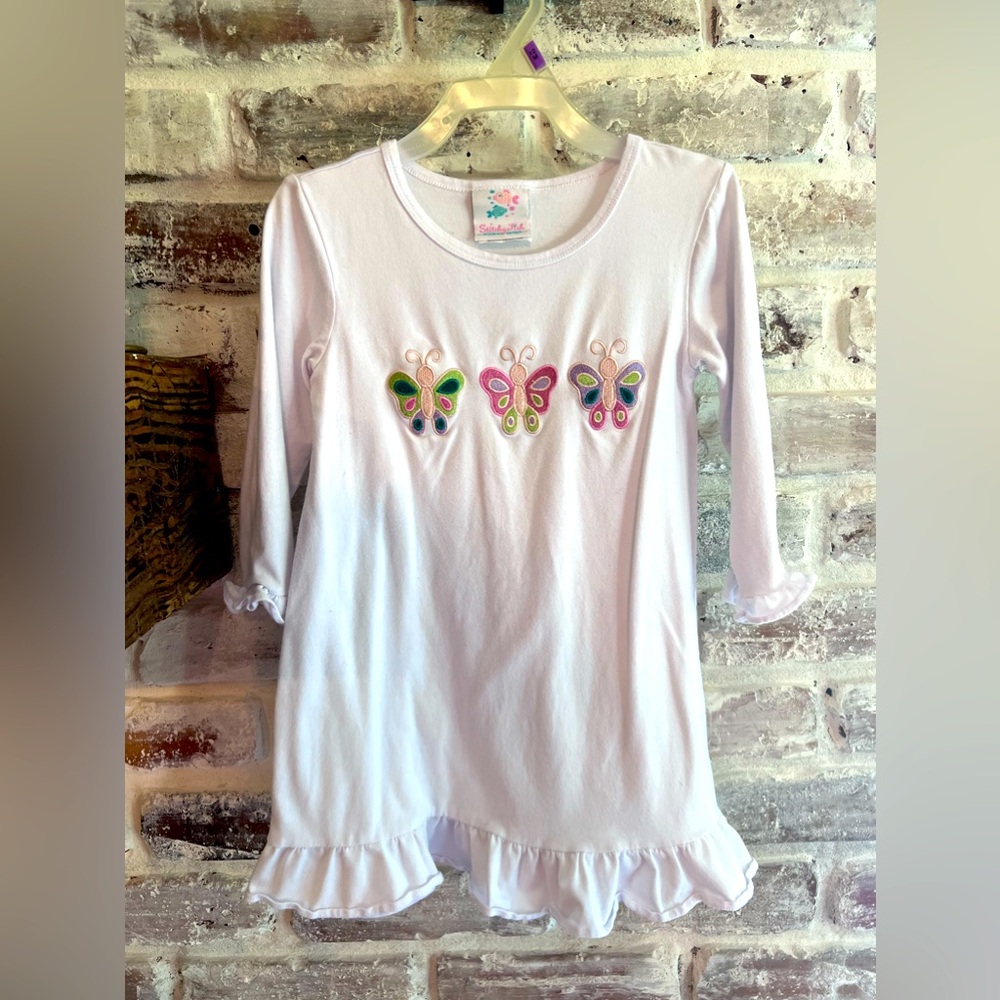 Stitchyfish 3T long sleeve butterfly dress